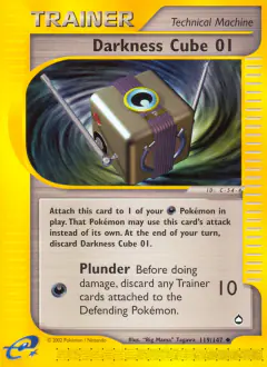 Darkness Cube 01 Uncommon card from Aquapolis