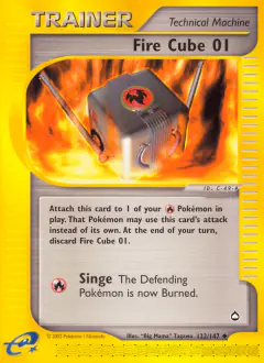 Fire Cube 01 Uncommon card from Aquapolis