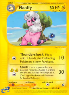 Flaaffy Uncommon card from Aquapolis