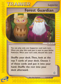 Forest Guardian Uncommon card from Aquapolis