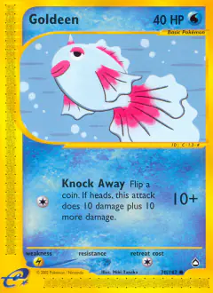 Goldeen Common card from Aquapolis