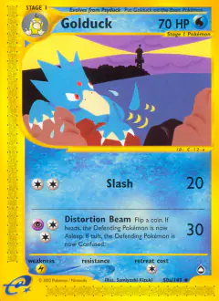 Golduck Uncommon card from Aquapolis