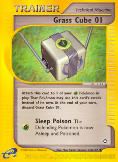 Grass Cube 01 Uncommon card from Aquapolis