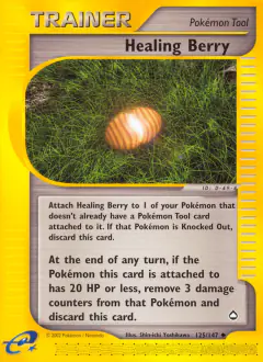 Healing Berry Uncommon card from Aquapolis