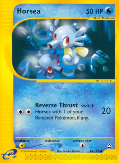 Horsea Common card from Aquapolis