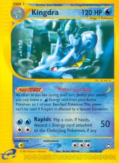 Kingdra Rare card from Aquapolis