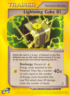 Lightning Cube 01 Uncommon card from Aquapolis