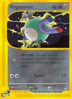 Magnemite Uncommon card from Aquapolis
