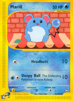 Marill Uncommon card from Aquapolis