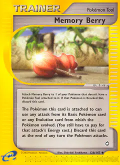 Memory Berry Uncommon card from Aquapolis