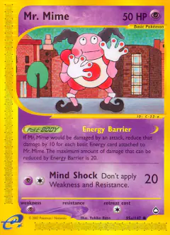 Mr. Mime Common card from Aquapolis