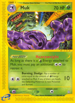Muk Rare card from Aquapolis