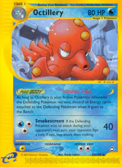 Octillery Rare card from Aquapolis