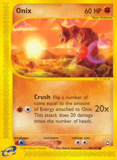Onix Common card from Aquapolis