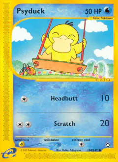 Psyduck Common card from Aquapolis