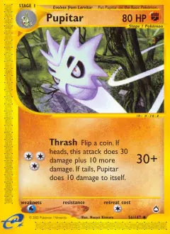 Pupitar Uncommon card from Aquapolis