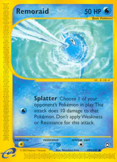 Remoraid Common card from Aquapolis