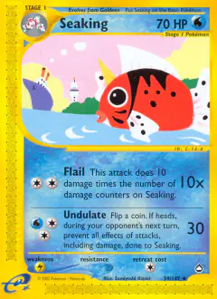 Seaking Uncommon card from Aquapolis