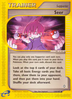 Seer Uncommon card from Aquapolis
