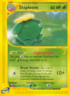 Skiploom Uncommon card from Aquapolis