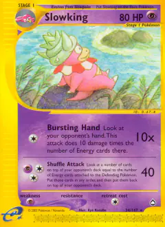 Slowking Rare card from Aquapolis