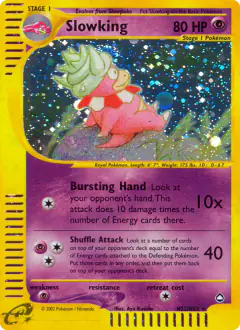 Slowking Rare Holo card from Aquapolis