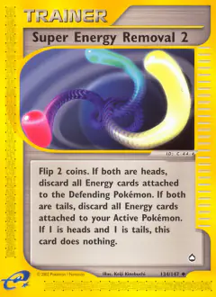 Super Energy Removal 2 Uncommon card from Aquapolis