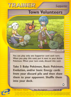 Town Volunteers Uncommon card from Aquapolis