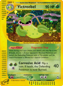 Victreebel Rare Holo card from Aquapolis