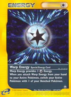 Warp Energy Uncommon card from Aquapolis