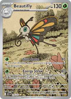 Beautifly Illustration Rare card from Ascended Heroes