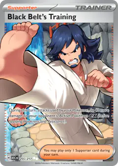 Black Belt's Training Ultra Rare card from Ascended Heroes