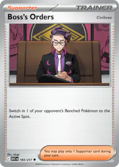 Boss's Orders Uncommon card from Ascended Heroes