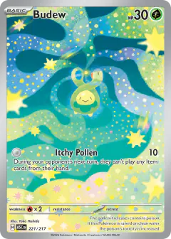 Budew Illustration Rare card from Ascended Heroes