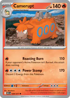 Camerupt Uncommon card from Ascended Heroes