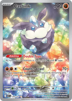 Carbink Illustration Rare card from Ascended Heroes