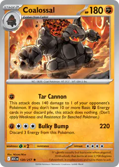 Coalossal Rare card from Ascended Heroes