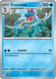 Croconaw Uncommon card from Ascended Heroes