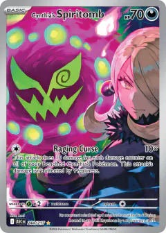 Cynthia's Spiritomb Illustration Rare card from Ascended Heroes