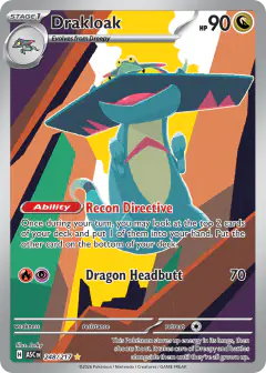 Drakloak Illustration Rare card from Ascended Heroes