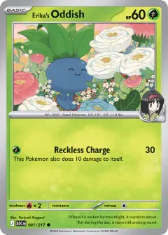 Erika's Oddish Common card from Ascended Heroes