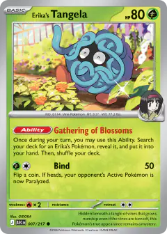 Erika's Tangela Common card from Ascended Heroes
