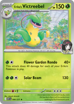 Erika's Victreebel Rare card from Ascended Heroes