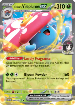 Erika's Vileplume ex Double Rare card from Ascended Heroes