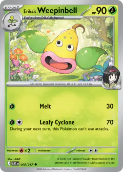 Erika's Weepinbell Uncommon card from Ascended Heroes