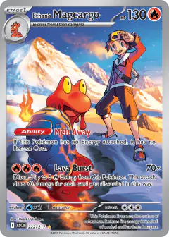 Ethan's Magcargo Illustration Rare card from Ascended Heroes