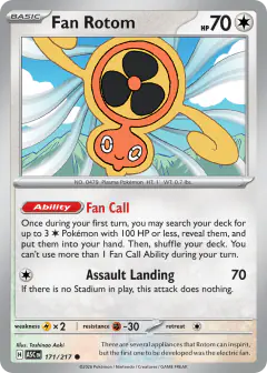 Fan Rotom Common card from Ascended Heroes