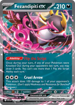 Fezandipiti ex Double Rare card from Ascended Heroes