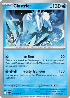 Glastrier Uncommon card from Ascended Heroes