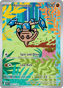Hitmontop Illustration Rare card from Ascended Heroes